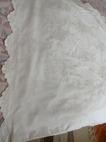 Large, monogrammed, damask pillowcase, 81 x 86 cm