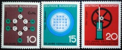 N440-2 / Germany 1964 anniversaries in technology and science stamp line postal clerk