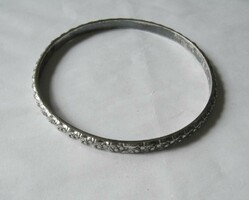 Antique silver shiny bracelet, Hungarian hallmark