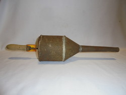 Old tin goose stuffing tool - folk, peasant work tool