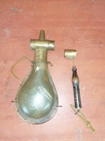 Antique gunpowder dispenser gunpowder horn