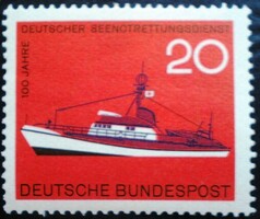 N478 / Germany 1965 life-saving service stamp postal clerk