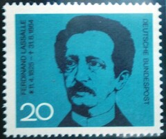 N443 / Germany 1964 Ferdinand Lasalle stamp postal clerk