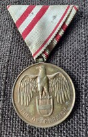 Ferenc józsef fűr Österreich award on military original ribbon.