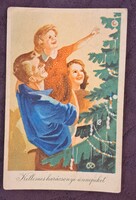 Régi karácsonyi képeslap 2 (M4722)