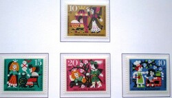 N447-50 / Germany 1964 people's welfare : grimm tales vi. Postage stamp