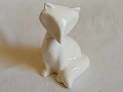 Porcelain fox 7.5 cm art deco