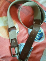 Leather belt---with English montgomery mark----leather combined with strong canvas, fashionable-----good condition---