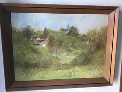 Bauer János festmény 58x77cm