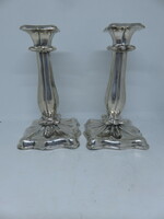 13 Latos silver antique pair of Viennese candlesticks, 1845