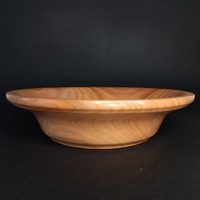 Turned cherry wood bowl