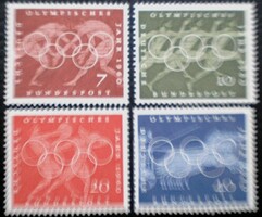 N332-5 / Germany 1960 Olympics Rome stamp series postal clerk