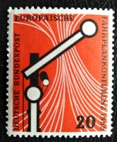 N219 / Germany 1955 European schedule conference stamp postal clerk