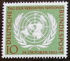 N221 / Germany 1955 10 years old UN stamp postage stamp