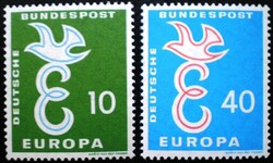 N295-6 / Germany 1958 europa cept set of stamps postal clean