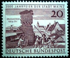N375 / Germany 1962 mainz 2000 year stamp postal clean