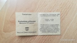 10 $ 2004 Moment of Freedom - Lech Walesa és a Szolidaritás 1980 certifikáció