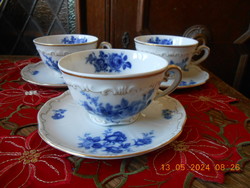 Zsolnay blue rose tea cup