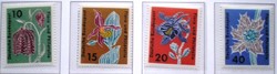 N392-5 / Germany 1963 flora and philately stamp exhibition stamp line postal clerk