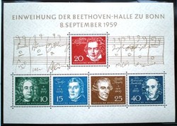 Nb2 / Germany 1959 Beethoven block postman