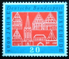 N312 / Germany 1959 anniversary of the city of Buxtehude stamp postal clerk
