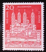 N366 / Germany 1961 Speyer Cathedral stamp postage stamp