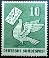 N247 / Germany 1956 stamp day stamp postal clerk