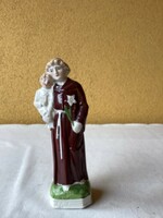 Szent Antal porcelán szobor 20 cm.