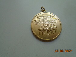 1991 Lrv national equestrian association gilded bronze pony regional competition commemorative medallion Belgium