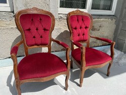 Gyönyörű karfás székek neobarokk