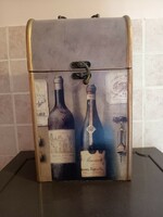 Vintage wooden wine rack