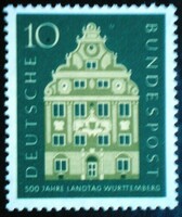 N279 / Germany 1957 State Parliament of Württemberg stamp postal clerk