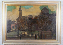 Attila Demjén district 50x70 oil