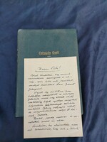 Csinády Gerő. Tanulmányok könyv.Köszönő levél!