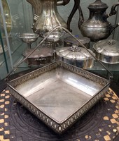 Antik Ezüst Asztalközép-Kínáló