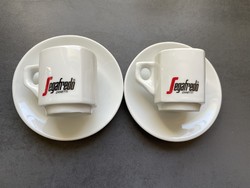 “Segafredo” vastagfalú kávéházi mokkáscsésze alátéttel