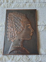 Castilian lady relief 30x21 cm