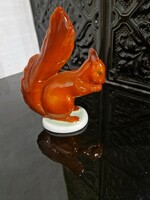 Hollóházi mókus porcelán