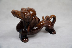 Large hoppy art deco ceramic dog figure 28.5 Cm