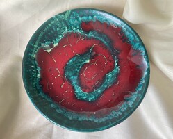 Lux elek glazed ceramic wall bowl