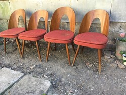 4 db Tatra Nabytok Retro étkezőszék garnitúra-MID CENTURY székek