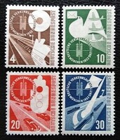 N167-70 / Germany 1953 transport exhibition stamp series postal clerk