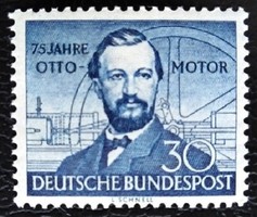 N150 / Germany 1952 the otto engine stamp is postal clean