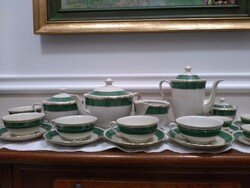 Epiag D.F. krém színű cseh porcelán teás és kávé készlet az 1930-as évekből!
