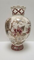 Zsolnay floral crown vase #1975