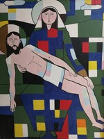 KIS ÁGNES  -  PIETA   -  120 x 100 cm