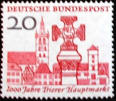 N290 / Germany 1958 Trier 1000th Anniversary stamp postal clerk