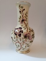 Zsolnay virágos váza, 27cm hibátlan állapotban.