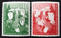 N153-4 / Germany 1952 stamp set for youth postal clerk