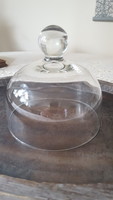 Glass food container, cheese bell 16.5 Cm.